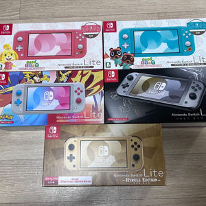 [미개봉] 닌텐도 스위치 라이트 - 동물의숲 알로하 / 자시안 자마젠타 / 디아루가 펄기아 / 하이랄 에디션