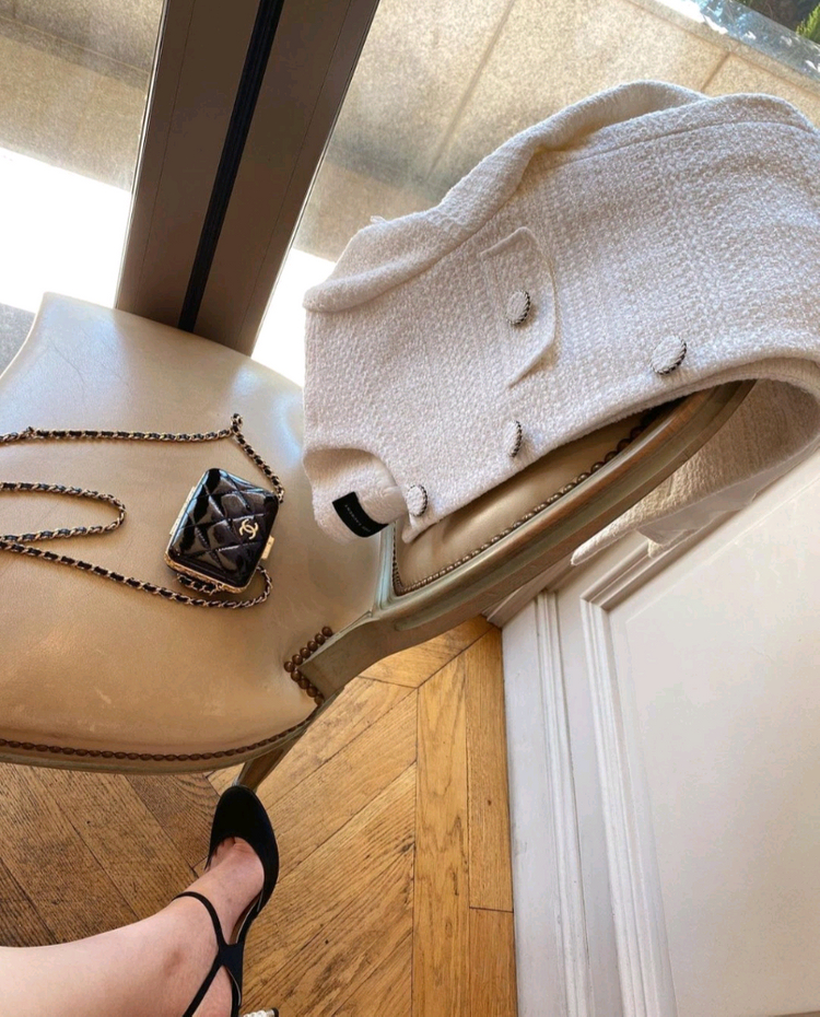 더로랑 japan fabric 트위드자켓(새상품S)--2