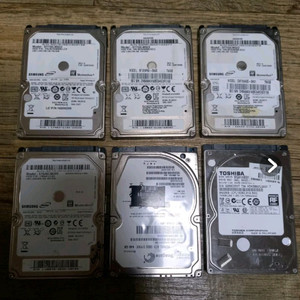 노트북용 하드디스크 6개일괄