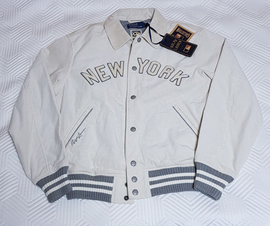 [새상품/S] 폴로 x MLB 뉴욕 양키스 바시티 코듀로이 자켓 팝니다.--1