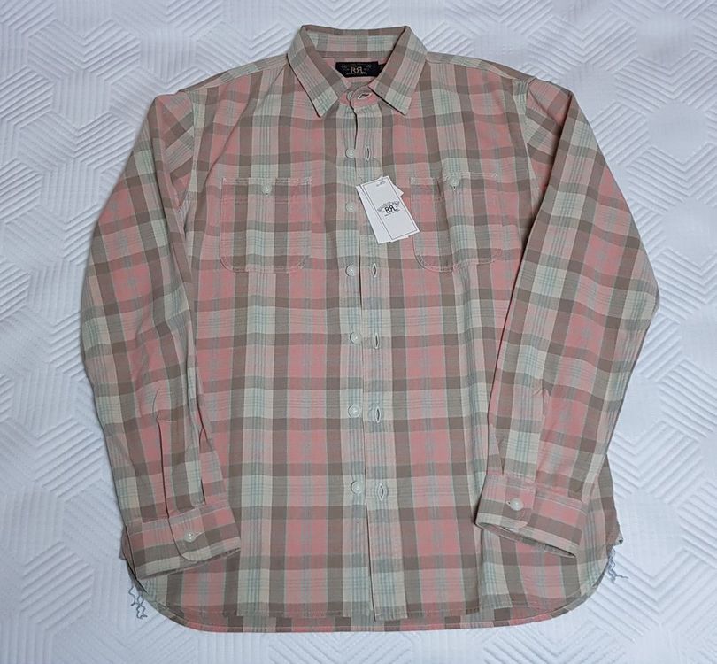 [새상품/M] RRL 플래드 우븐 워크셔츠 팝니다.--1