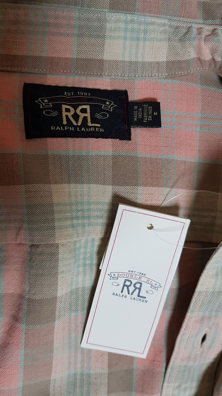 [새상품/M] RRL 플래드 우븐 워크셔츠 팝니다.--3