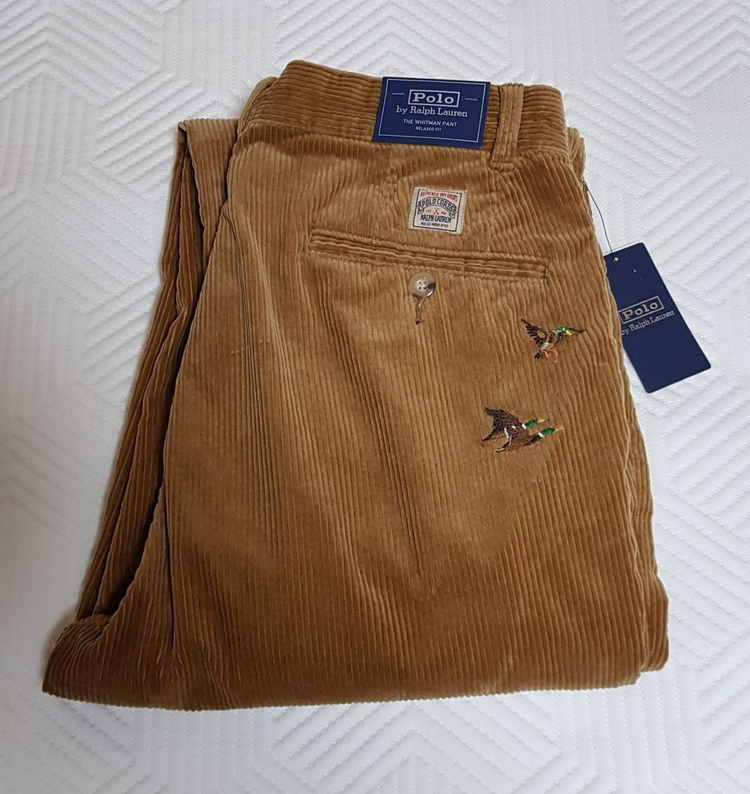 [새상품/29X30] 폴로 휘트먼 코듀로이 임브로이더 팬츠 팝니다.--1