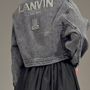 [랑방컬렉션] 백 로고 엠브로이더리 데님 자켓