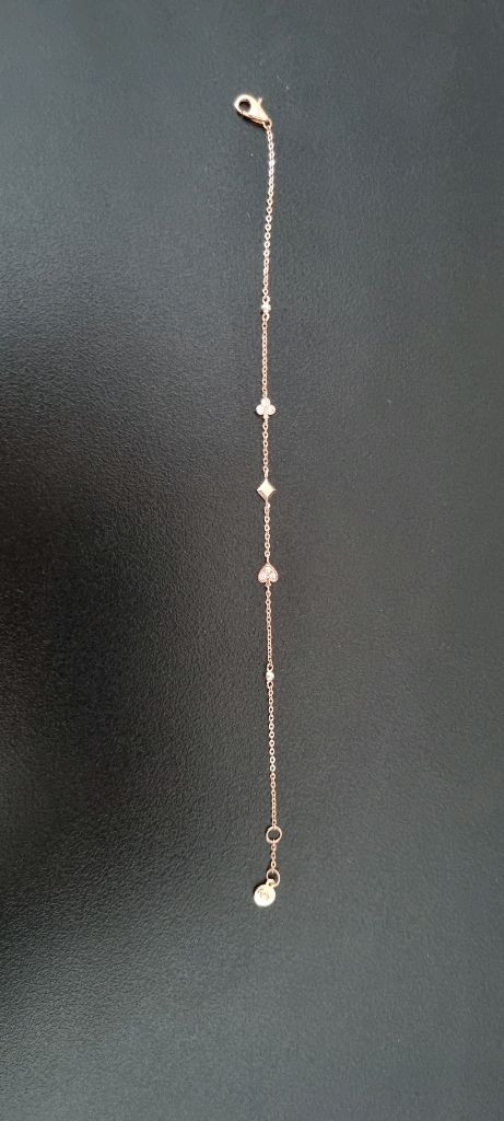 제이에스티나 14k 로즈골드 팔찌--3