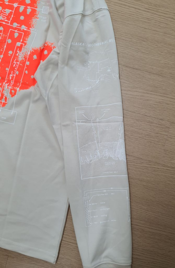 나이키 ACG 프린팅 긴팔티셔츠 루즈핏M사이즈(100정--2