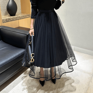 [새상품] 양면 투웨이 가을 샤 플리츠 롱 스커트