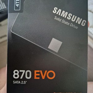 미개봉 삼성 evo 870 4TB SATA SSD 이미지