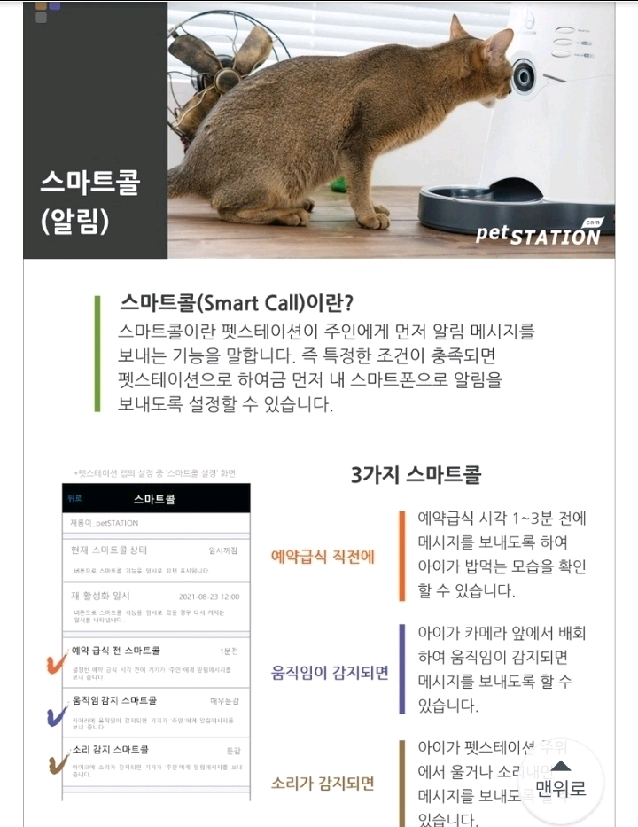 펫스테이션 자동 급식기 화이트--7