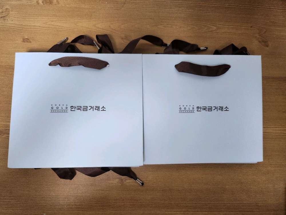 한국금거래소 쇼핑백 10개--1