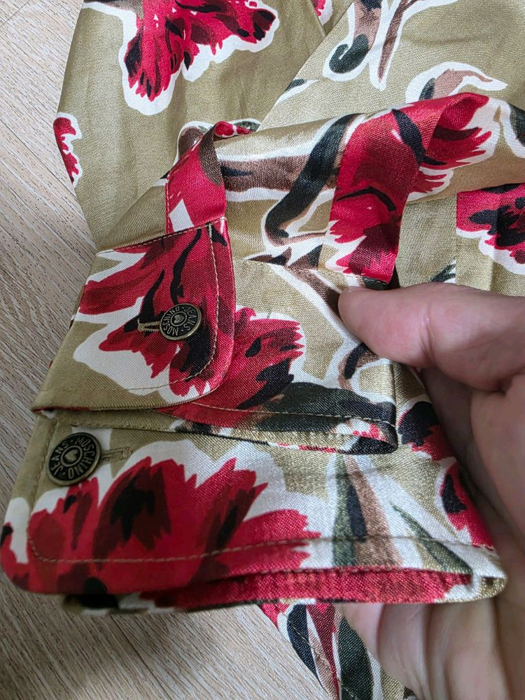 모스키노 진스 플라워 프린트 셔츠--4