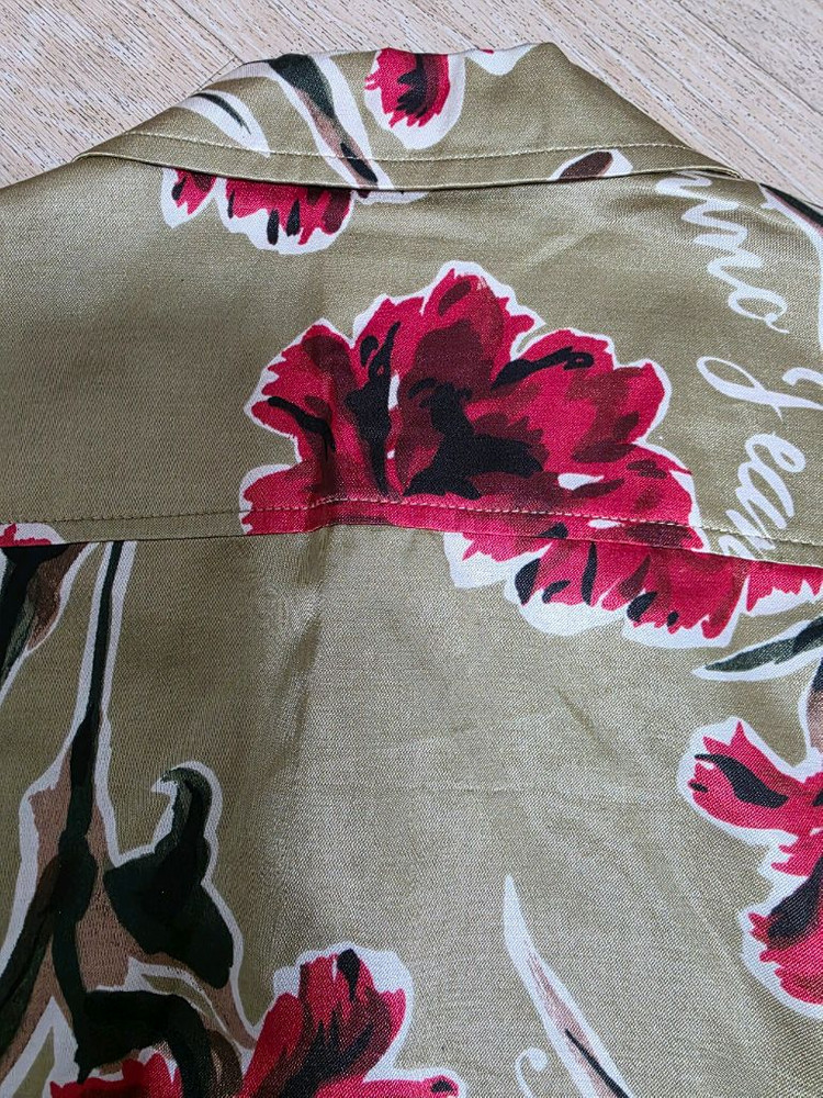 모스키노 진스 플라워 프린트 셔츠--6