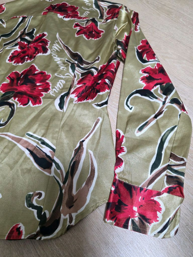 모스키노 진스 플라워 프린트 셔츠--7