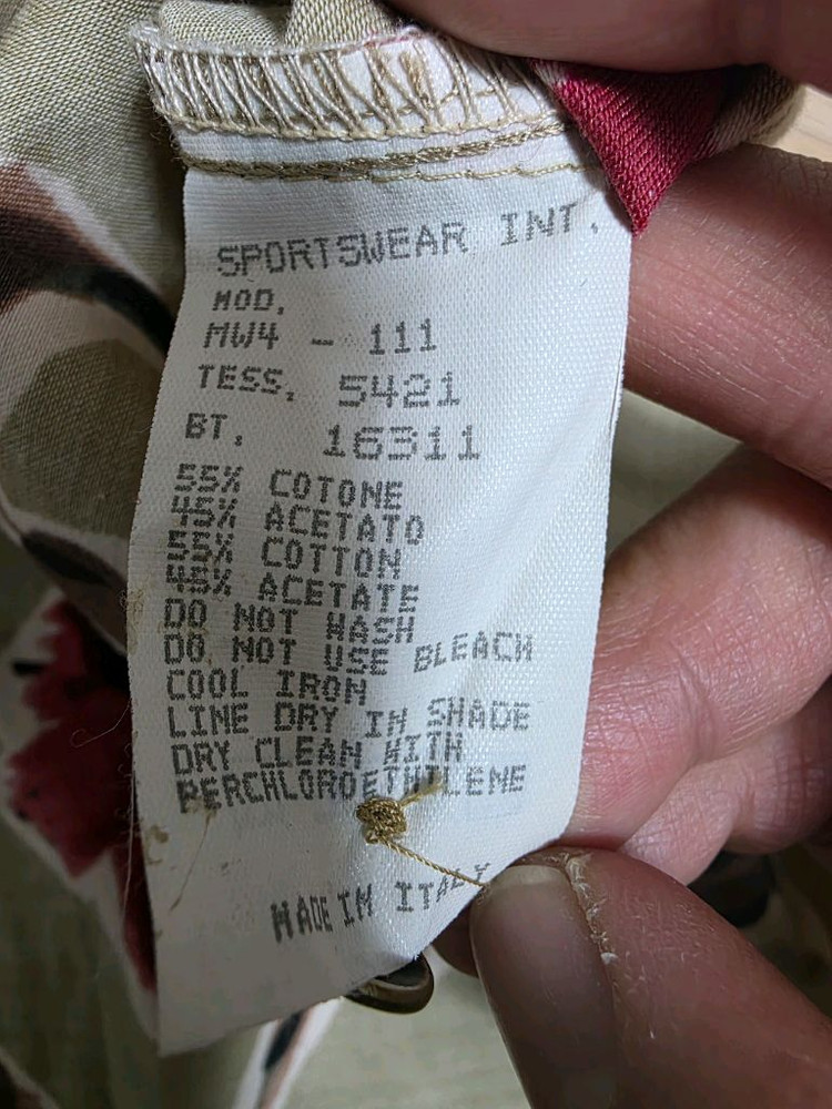 모스키노 진스 플라워 프린트 셔츠--9