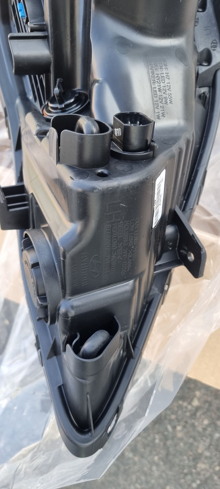 중형 세단 운전석용 헤드라이트 921033V080 서브어셈블리 헤드램프 좌측. 그랜저 HG 운전석(좌측) 이미지