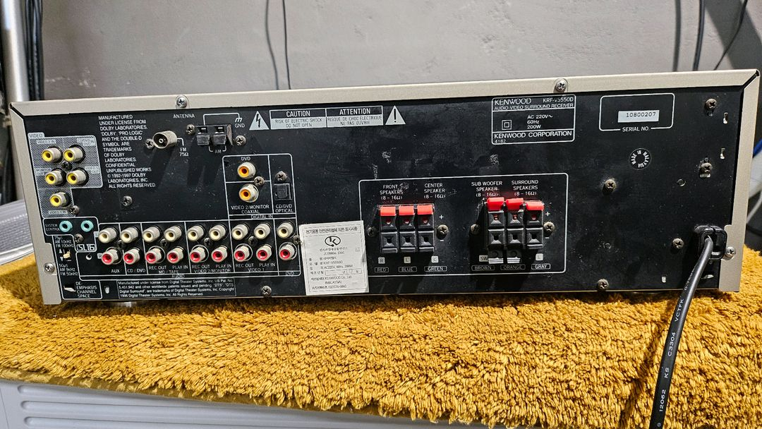 켄우드 리시버 앰프 KRF-V5550D 외장블루투스수신기 포함 이미지
