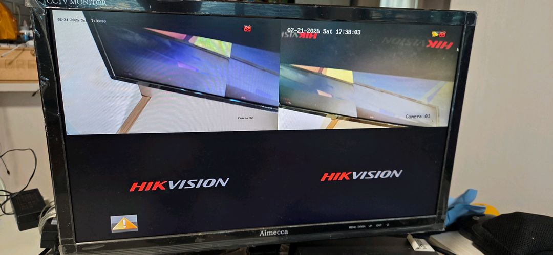 cctv (하이크 nvr 1테라 카메라2개+모니터--3