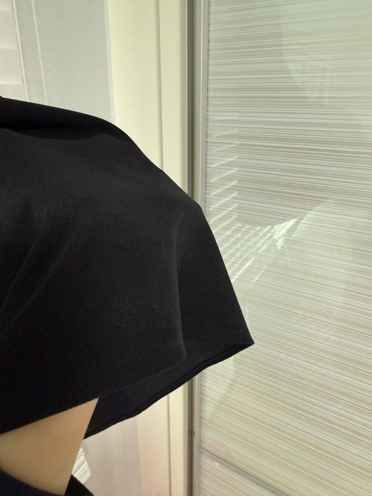 블랙 스웨이드 여성 롱 스커트 44-55--3