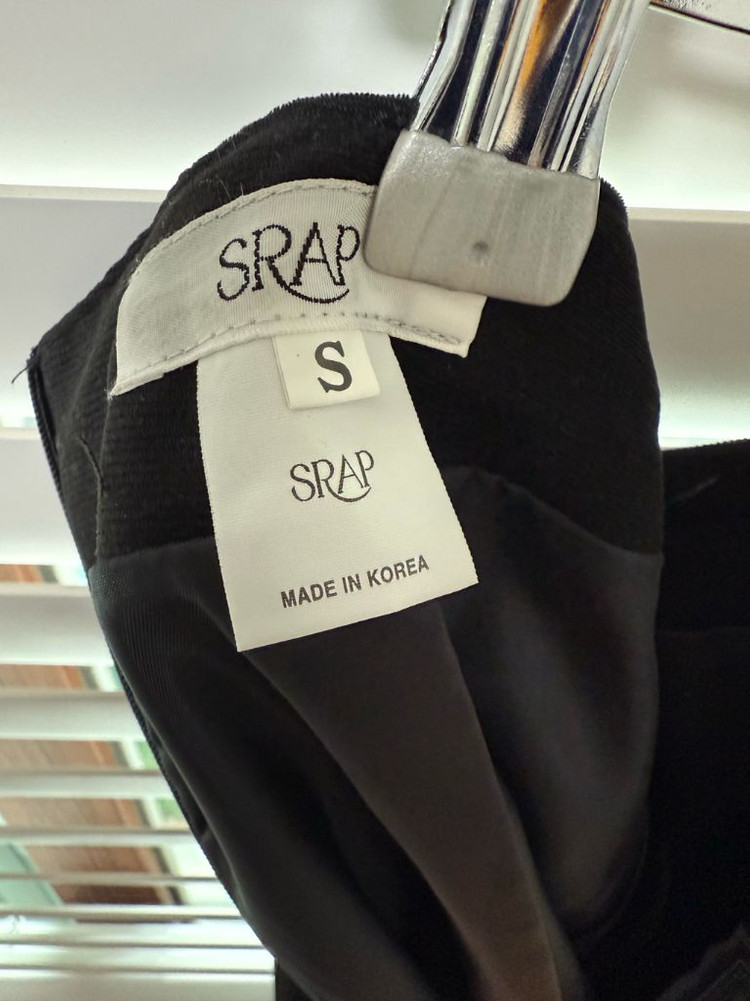 블랙 스웨이드 여성 롱 스커트 44-55--4