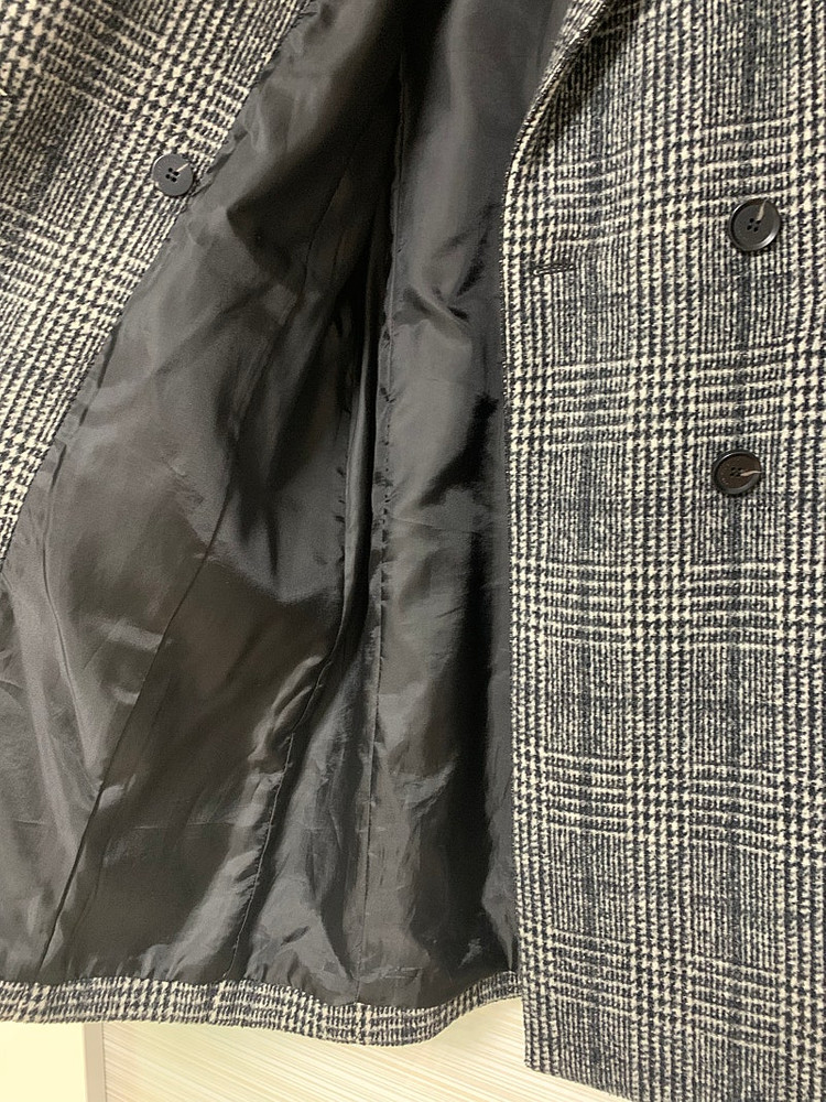 올리브 데 올리브 체크 코트 55-66사이즈--2