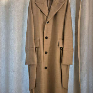 우영미 베이지 벨트 턴업코트 판매