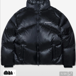 노매뉴얼 SKADI DUCK DOWN - GLOSSY BLACK(xs사이즈)