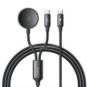 맥도도 PD PPS 33W 2포트 GaN 미니 충전기 CH-084맥도도 2in1 갤럭시워치 분리형 고속충전 C to 이미지