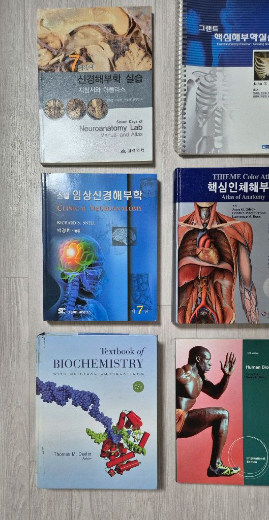 의학계열 전공서적 (틴티넬리 / 무어 티메 스넬 해부학 / 해부학 실습서 / KATZUNG 약리학 / 데블린 생화학--3