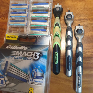 질레트 마하3 터보 면도기3개 면도날15입 이미지