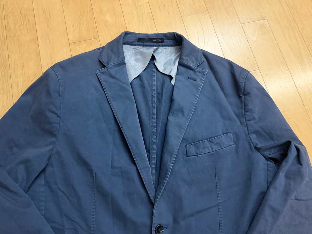 [benaco pontana] 2버튼 블루 자켓--1