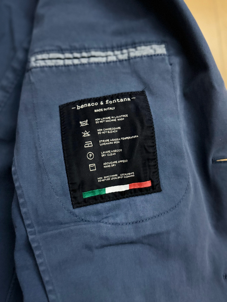 [benaco pontana] 2버튼 블루 자켓--3