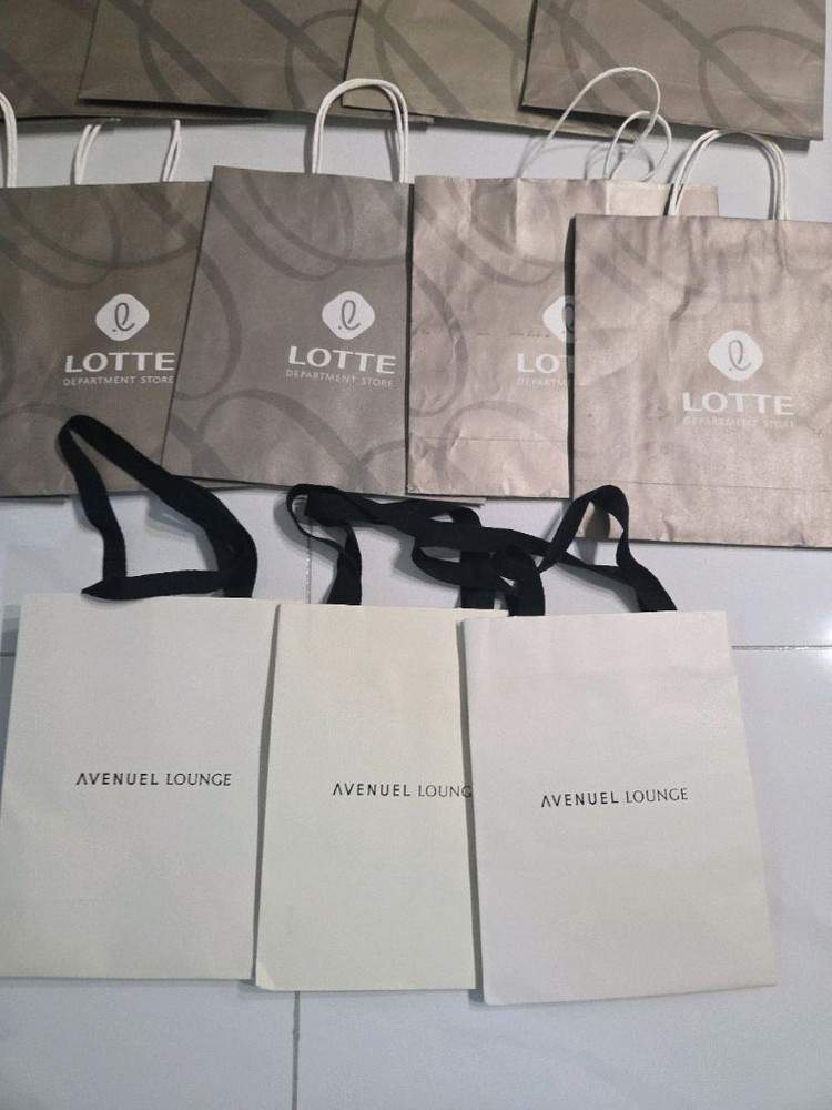 롯데백화점 쇼핑백 에비뉴엘쇼핑백등 16종 이미지