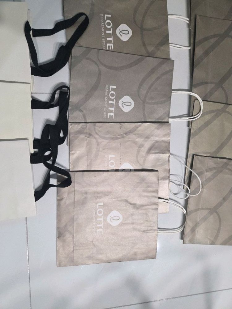 롯데백화점 쇼핑백 에비뉴엘쇼핑백등 16종 이미지