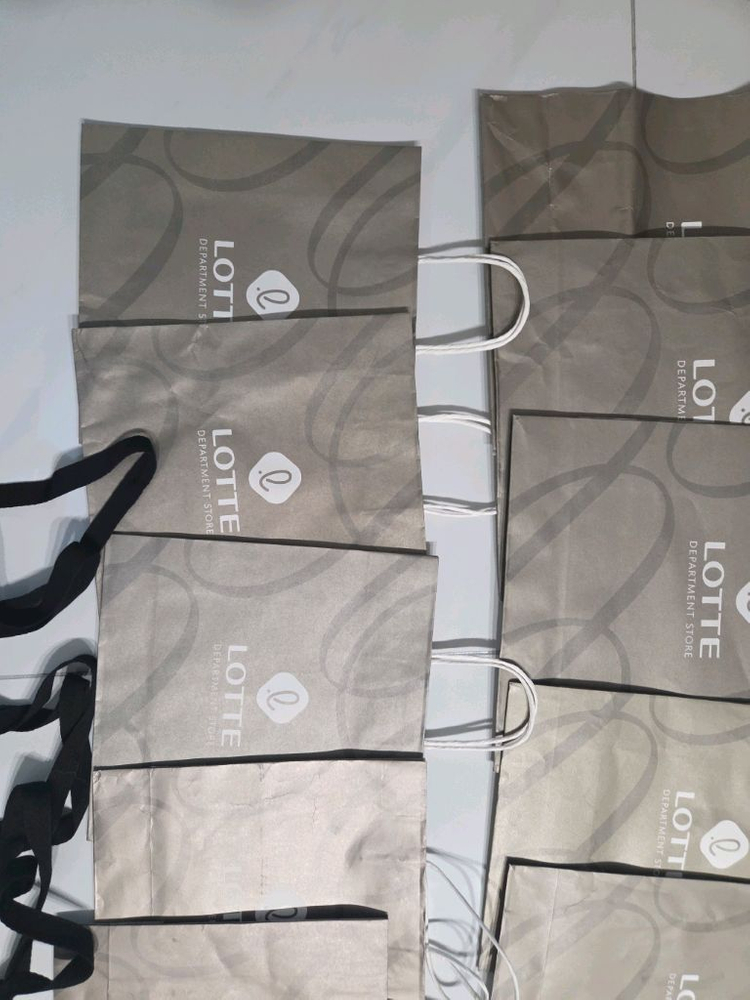 롯데백화점 쇼핑백 에비뉴엘쇼핑백등 16종 이미지