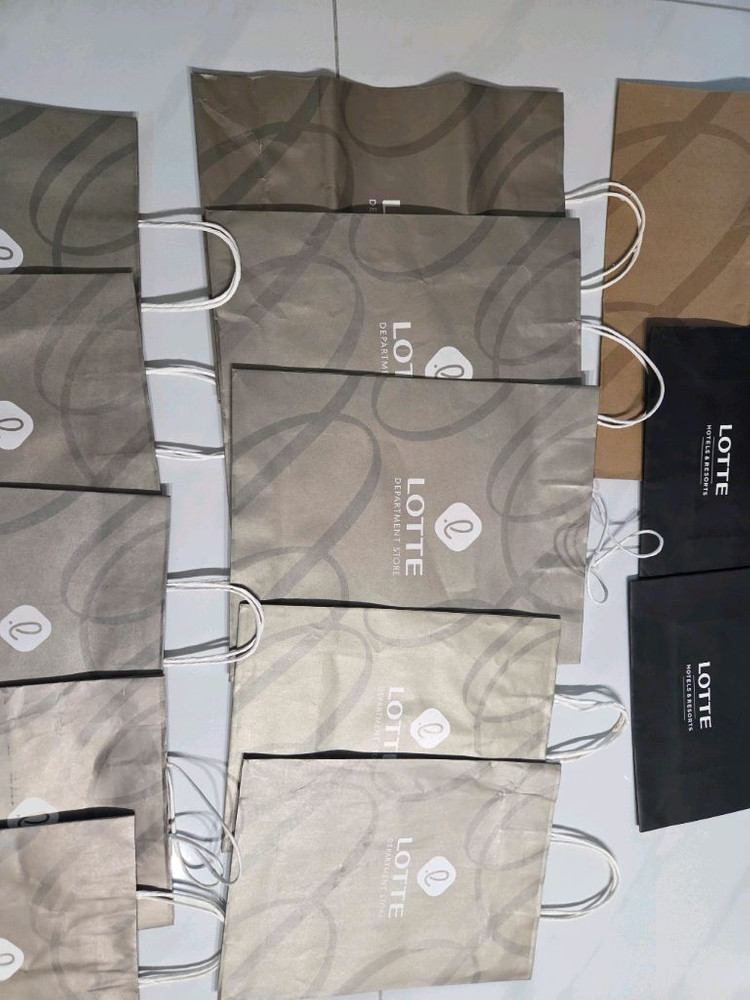 롯데백화점 쇼핑백 에비뉴엘쇼핑백등 16종 이미지