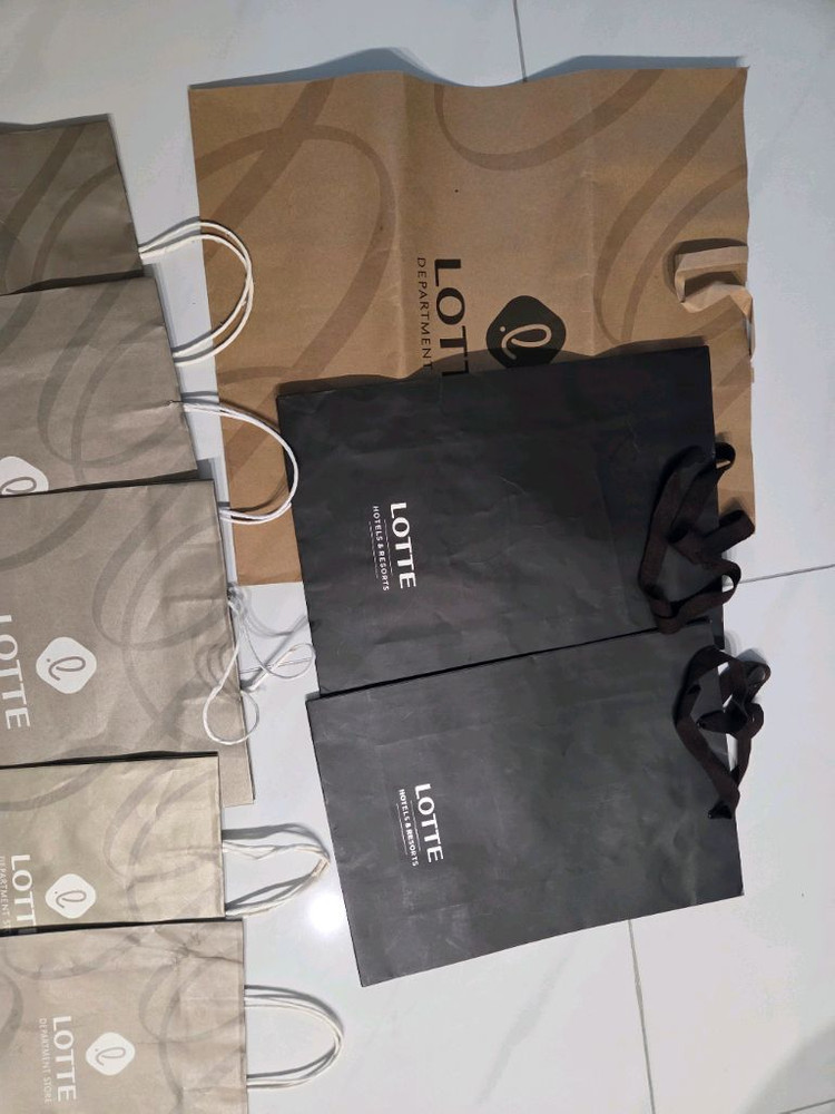 롯데백화점 쇼핑백 에비뉴엘쇼핑백등 16종 이미지