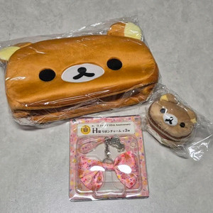 리락쿠마 미니 가방 동전지갑 파우치 리본 키링 코리락쿠마