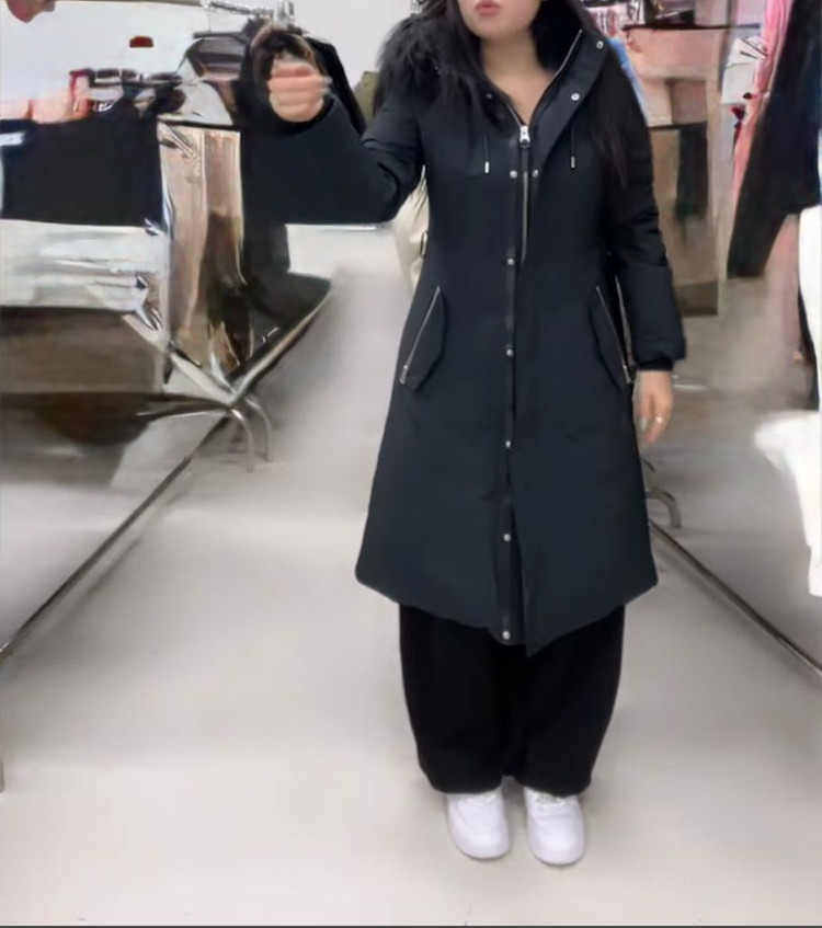 맥케이지 블랙 롱패딩--8