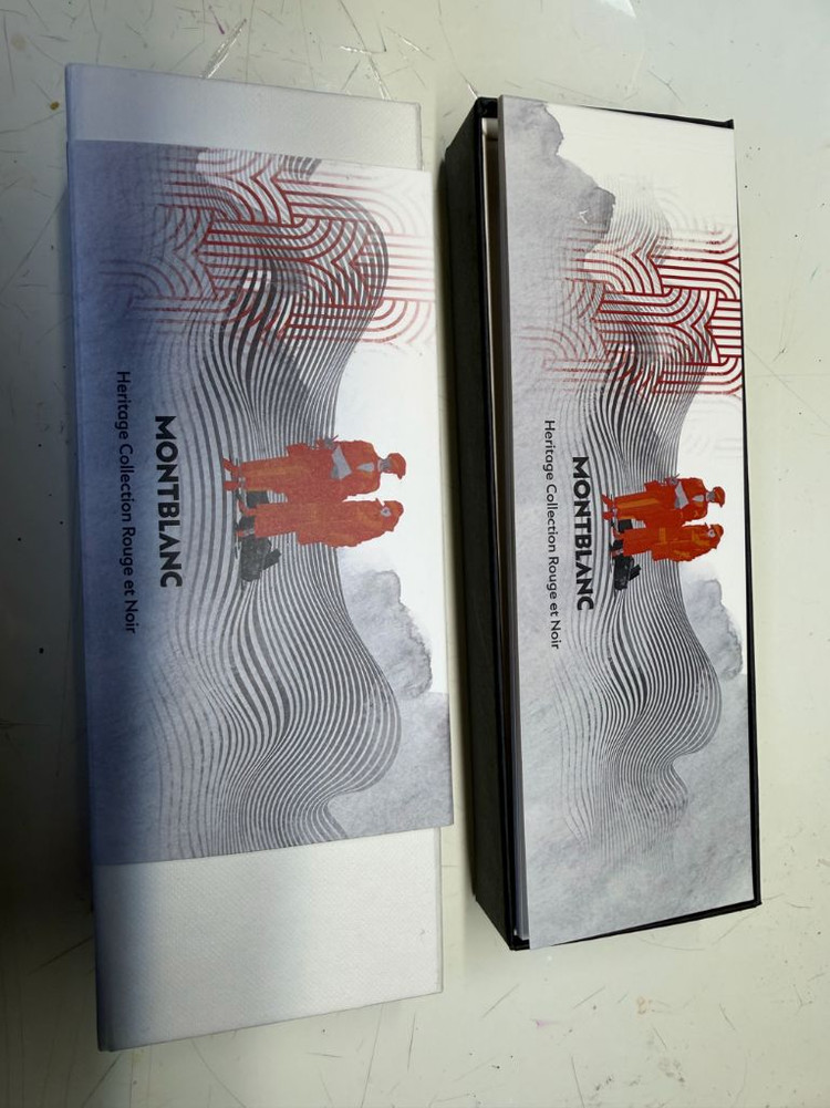 몽블랑 헤리티지 루즈 앤 느와 볼펜/만년필--1