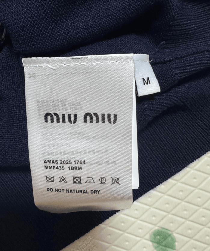 [미우;미우] 새상품 / 여성 아가일 니트 / S (약 44~55 사이즈)--3