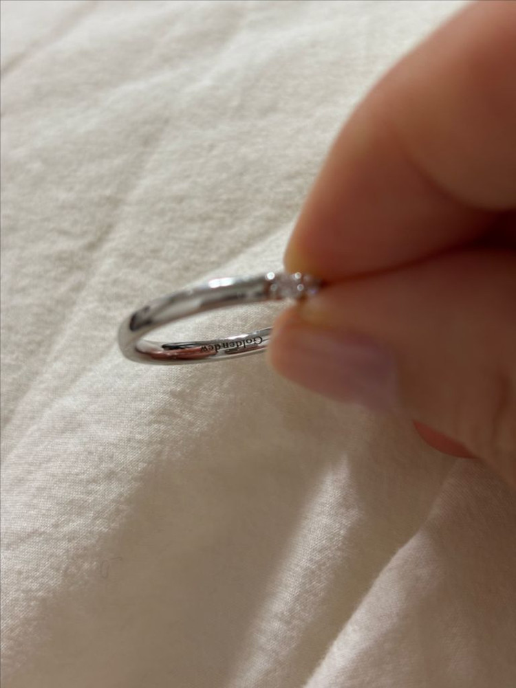 골든듀 18K 에일린 반지 가드링 천연다이아 15호--5