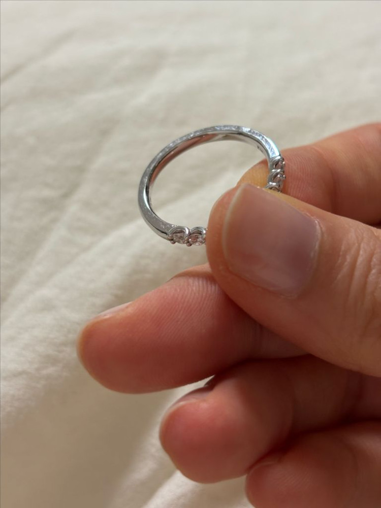 골든듀 18K 에일린 반지 가드링 천연다이아 15호--7