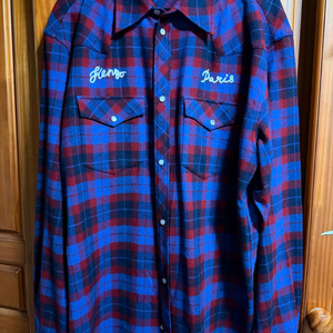 [4] 겐조 웨스턴 체크 자수 셔츠