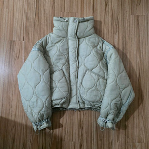 오로 항아리 누빔 숏점퍼