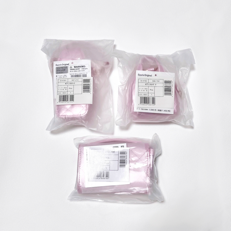 미개봉) 헬로키티 미니어처 퀼트 립 파우치 동전 지갑 산리오--1