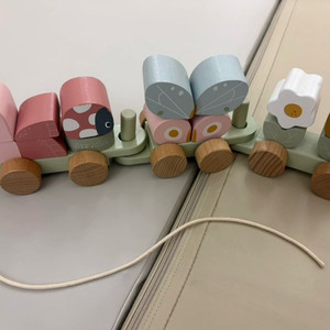 리틀더치 원목 교구쌓기 원목기차