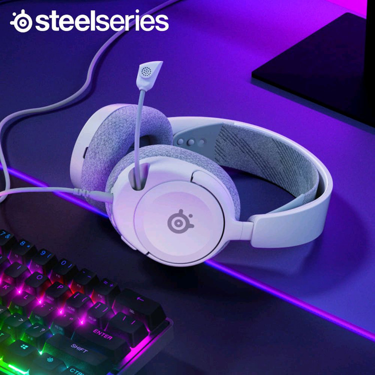 미사용 스틸시리즈 Arctis Nova 1 유선 게이밍 헤드셋 화이트--4