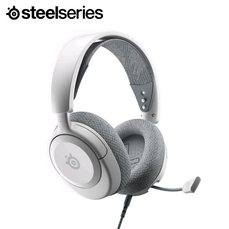 미사용 스틸시리즈 Arctis Nova 1 유선 게이밍 헤드셋 화이트--6