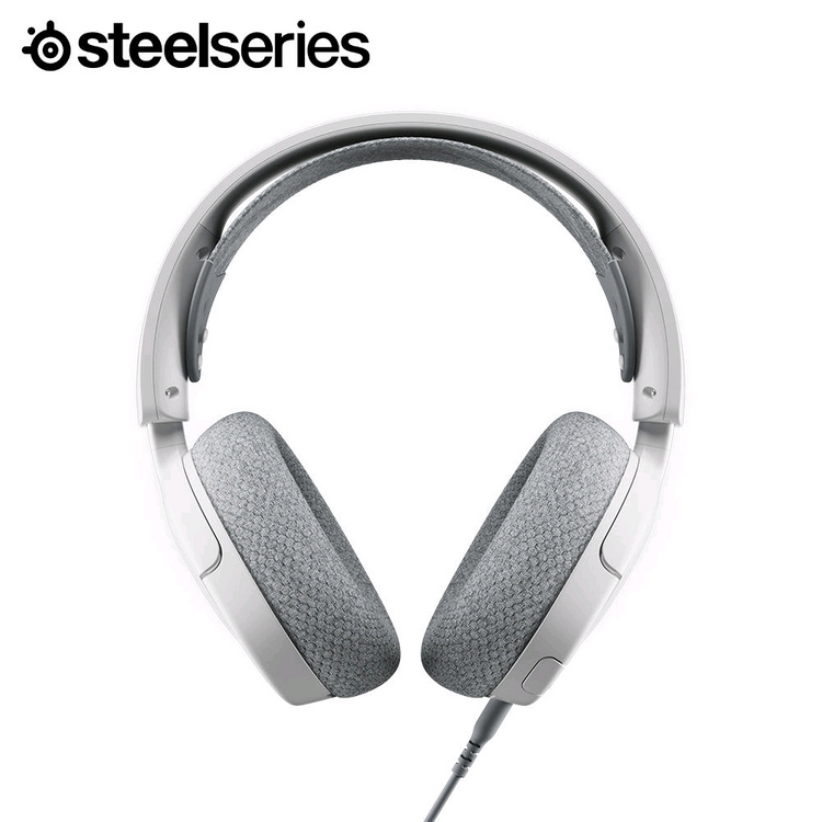 미사용 스틸시리즈 Arctis Nova 1 유선 게이밍 헤드셋 화이트--8