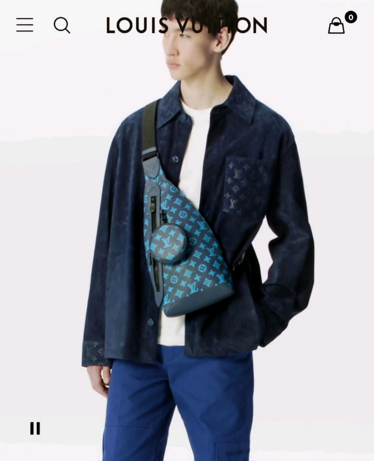 루이비통 올레더 듀오 슬링백 크로스백 리버블루 (새상품)--1